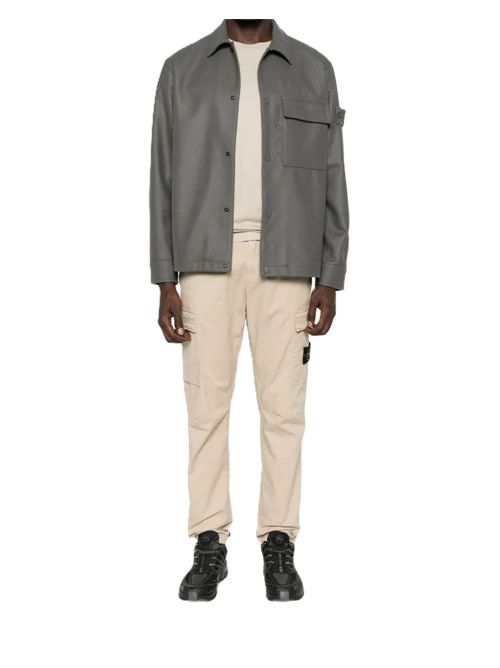 Stone Island Giacca-camicia con tasche Stone Island | K2S151200028S0F24V0067 DARK GREY